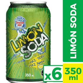Pack 6 un. Bebida Limón Soda 350 cc