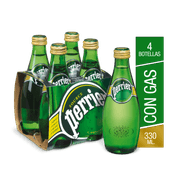 Pack 4 un. Agua Mineral Perrier Gasificada 330 ml