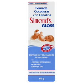Crema Para Coceduras Simond's Gloss Hipoalergénico 60 g