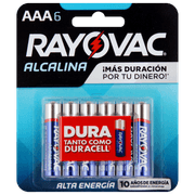 Pilas Alcalinas Rayovac AAA 6 un.