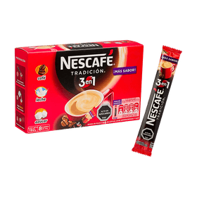 Café Nescafé Tradición 3 En 1 - 24 g 8 un.