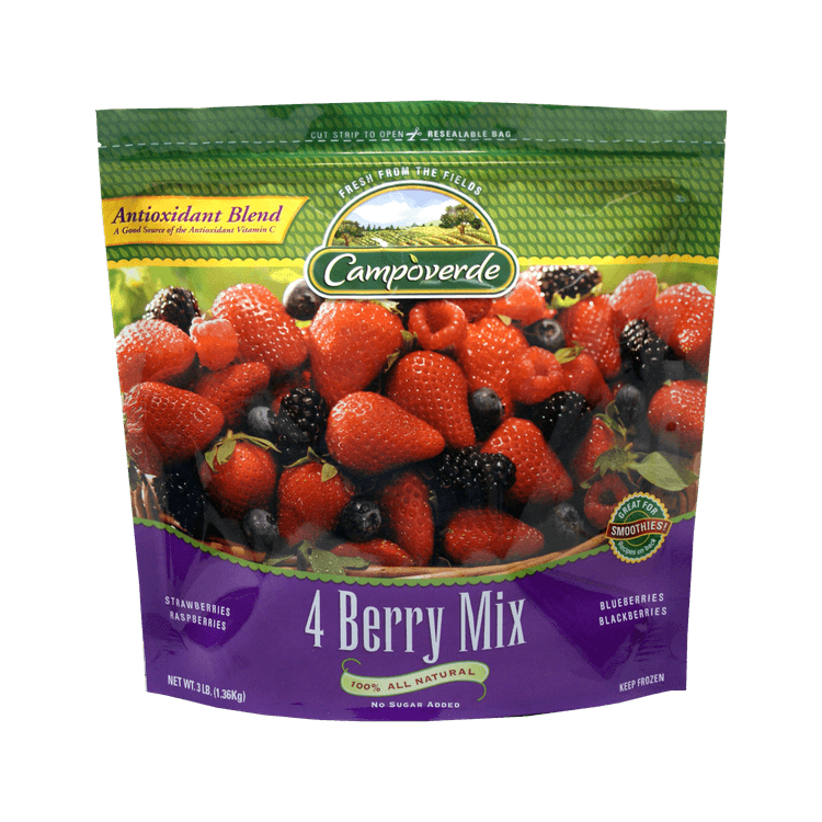 Fruta congelada 4 berry mix Campo Verde 1360 g Jumbo.cl Fruta congelada 4 berry mix Campo Verde 1360 g Jumbo.cl