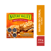 Barra Cereal Nature Valley Sweet And Salty Peanut 210 g 6 un.