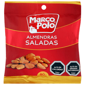 Almendras Saladas Marco Polo Bolsa 80 g
