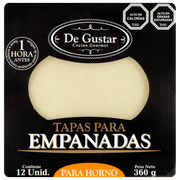 Tapas Empanadas Degustar para Horno 360 g 12 un.