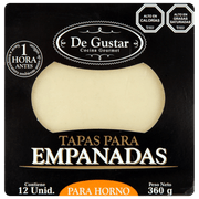 Tapas Empanadas Degustar Para Horno 360 g 12 un.