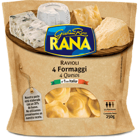Pasta fresca ravioli 4 quesos Rana 250 g