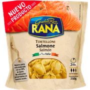 Pasta fresca tortelloni salmón Rana 250 g