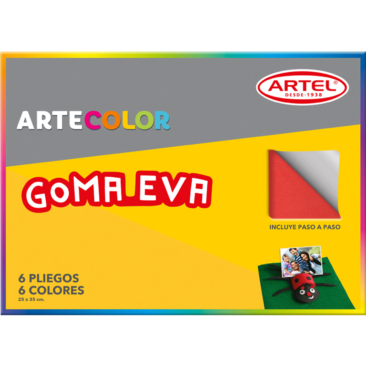 Goma Eva 6 Colores