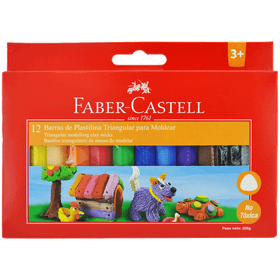 Plasticina de Colores Faber-Castell 12 un.