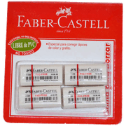 Goma Para Borrar Faber-Castell 4 un.