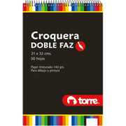 Croquera 21 x 32 cm Doble Faz