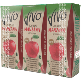 Pack 3 un. Jugo 100% Fruta Manzana 190 ml
