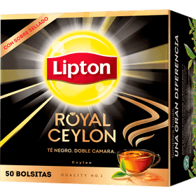Té Negro Lipton Royal Ceylon 50 Bolsitas