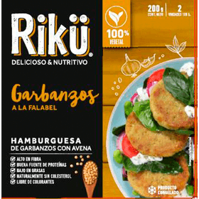 Hamburguesa Vegetal Rikü Garbanzos 200 g