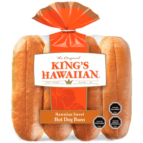 Pan Hot Dog Kings Hawaiian 342 g 8 un.