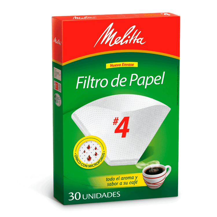 Filtro Para Café Melitta N4 Papel Jumbocl 2000