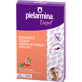 Bandas Depilatorias Pielarmina Faciales Piel Sensible 16 un.