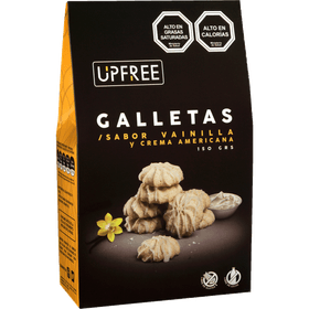 Galletas Upfree Libre de Gluten y Lactosa Vainilla 150 g