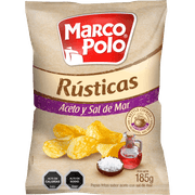 Papas Fritas Marco Polo Rústicas Aceto y Sal de Mar 185 g