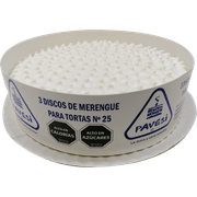 Disco de Merengue para Tortas Pavesi N° 25 3 un.