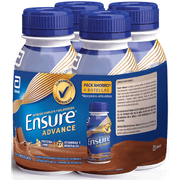 Pack 4 un. Alimento Nutricional Ensure Advance Chocolate 220 ml