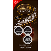 Chocolate Extra Dark Lindt Barra 100 g, Lindor, 60% Cocoa