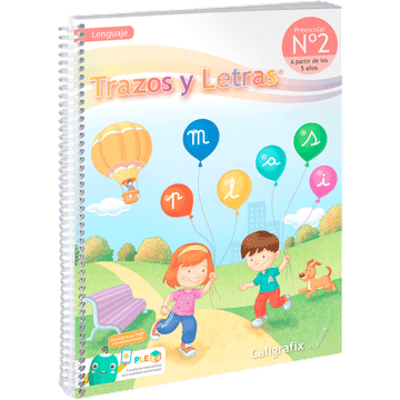 Cuaderno interactivo lenguaje trazoz y letras +5 años