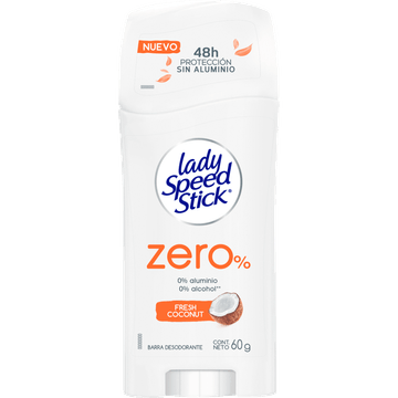 Desodorante barra Zero Fresh Coconut 60 g