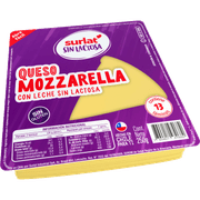 Queso Mozzarella Sin Lactosa Surlat Envasado Laminado 250 g