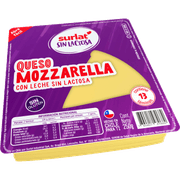 Queso Mozzarella Surlat Sin Lactosa Laminado 250 g