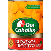 Durazno En Trocitos Dos Caballos 250 g drenado