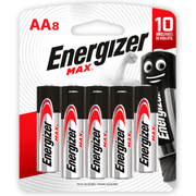 Pilas Alcalinas Energizer AA 8 un.