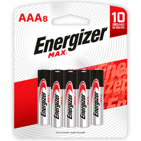 Pilas Energizer Larga Duración AAA 8 un.
