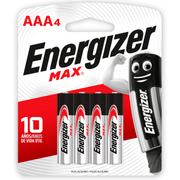 Pilas Alcalinas Energizer AAA 4 un.