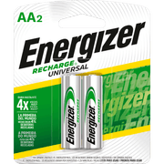 Pilas Recargables Energizer AA 2 un.