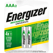 Pilas Recargables Energizer AAA 2 un.