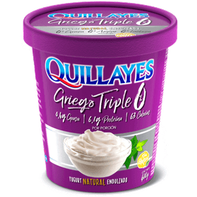 Yogurt Griego Quillayes Triple 0% Natural 400 g