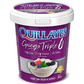 Yogurt Griego Quillayes Triple 0% Berries Pote 800 g