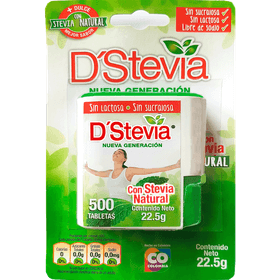 Endulzante D' Stevia 22.5 g 500 Tabletas