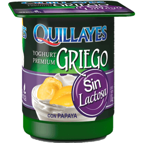 Yogurt Griego Quillayes Sin Lactosa Papaya 110 g