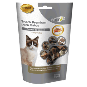 Snack Gato Kiboo Pets Premium Cubitos de Salmón 65 g