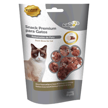 Snack gato premium rebanadas de pato 65 g