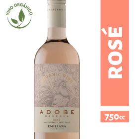 Vino Adobe Orgánico Rosé 750 cc
