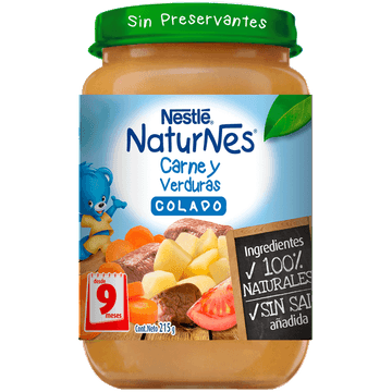 Colado Naturnes Carne y Verduras 215g