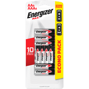 Pilas Alcalinas Energizer AA 8 un. + AAA 4 un.