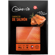 Carpaccio de Salmón 100 g 2 Porciones