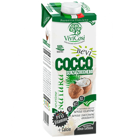 Bebida Vegetal ViviCosi Coco Sin Azúcar y Gluten 1 L