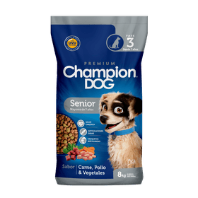 Alimento Perro Senior Champion Dog Carne, Pollo y Vegetales 8 kg