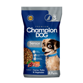 Alimento Perro Senior Champion Dog Carne, Pollo y Vegetales 2.7 kg